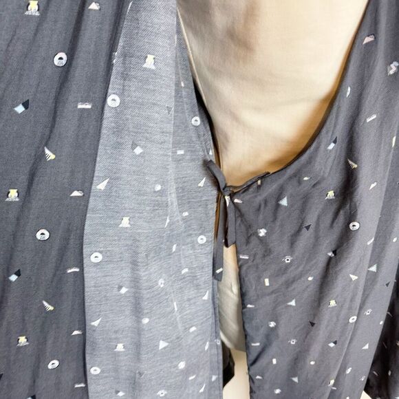 & OTHER STORIES dress | gray wrap dress print | size 10 - Picture 4 of 14
